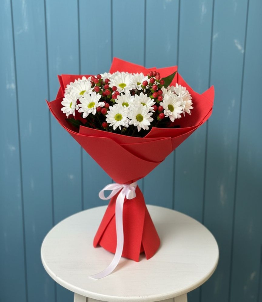 Букет цветов из: Хризантемы в Томаровке