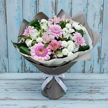 Букет цветов из:  Герберы, Альстромерии и Хризантемы #REPLACE_PRED# Томаровке