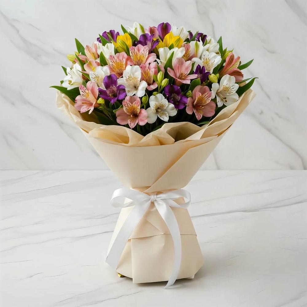 Букет цветов из: Альстромерии в Томаровке