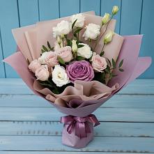 Букет цветов из:  Розы и Лизиантусы в Томаровке