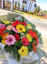 Букет цветов из:  Герберы #REPLACE_PRED# Томаровке