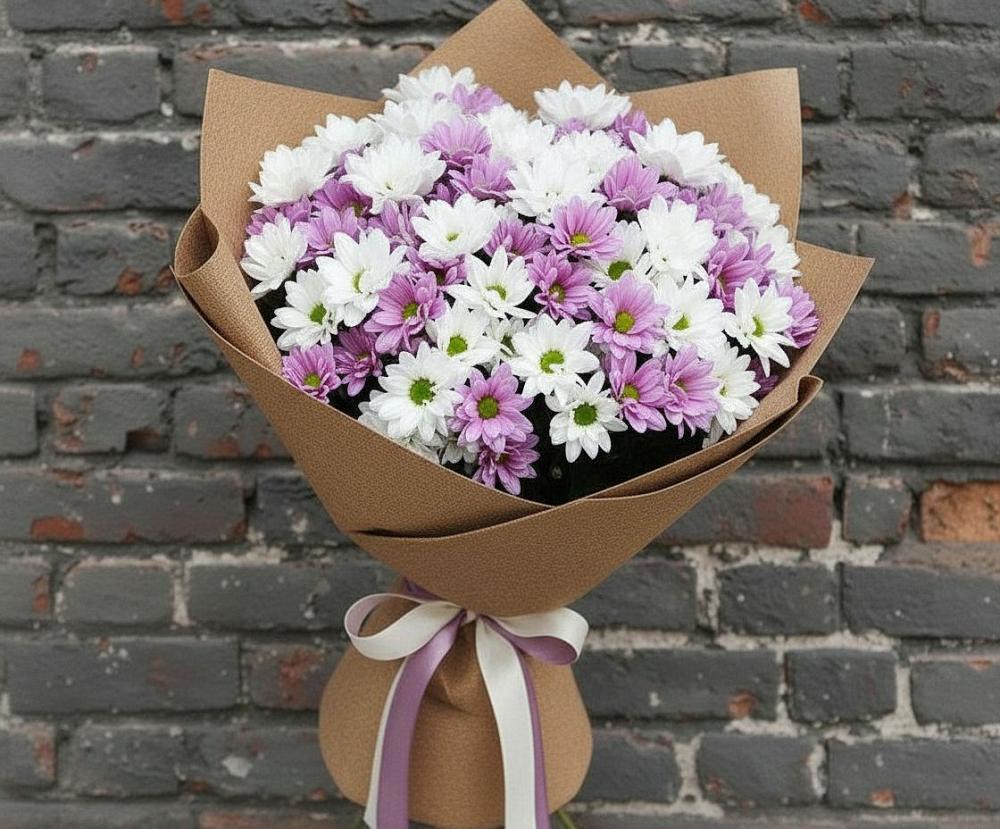 Букет цветов из: Хризантемы в Томаровке