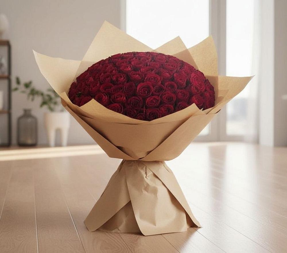Букет 101 Красная роза в Томаровке