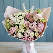Букет цветов из:  Альстромерии и Розы в Томаровке